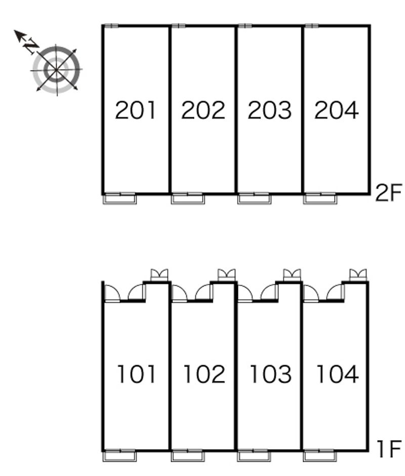 レオパレスカリヤドＫ　Ｅ 間取配置図