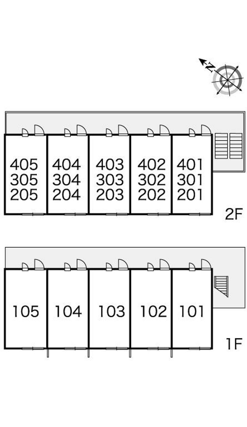 レオパレス春駒マンション 間取り配置図