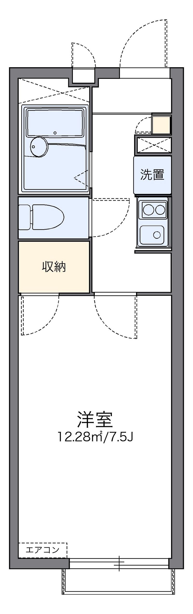 レオパレスＭＩＮＡＭＩＹＡＭＡ 間取図