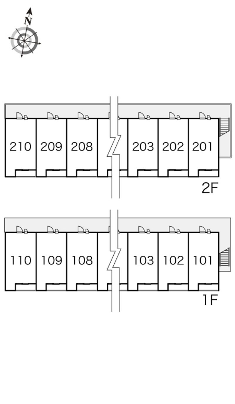レオパレスエスト　ヴィラ 間取り配置図