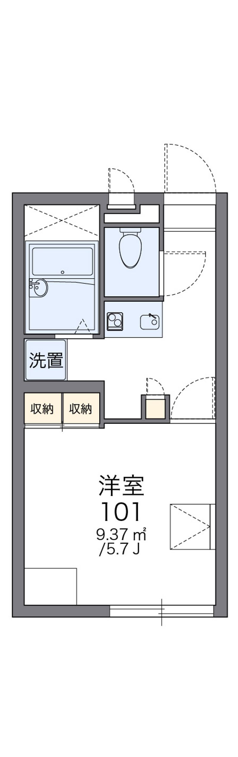 レオパレスレイ 間取図