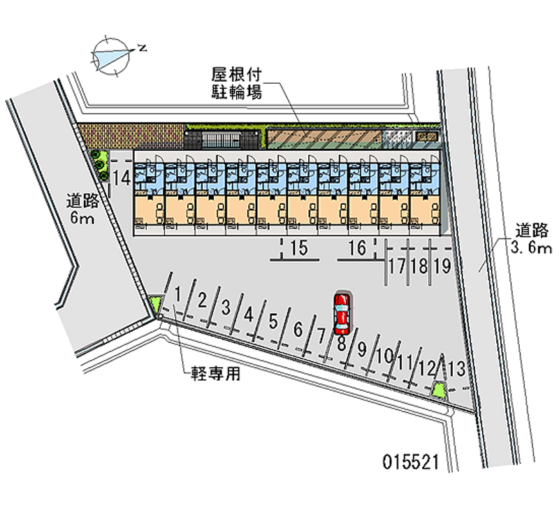 レオパレス西神 月極駐車場