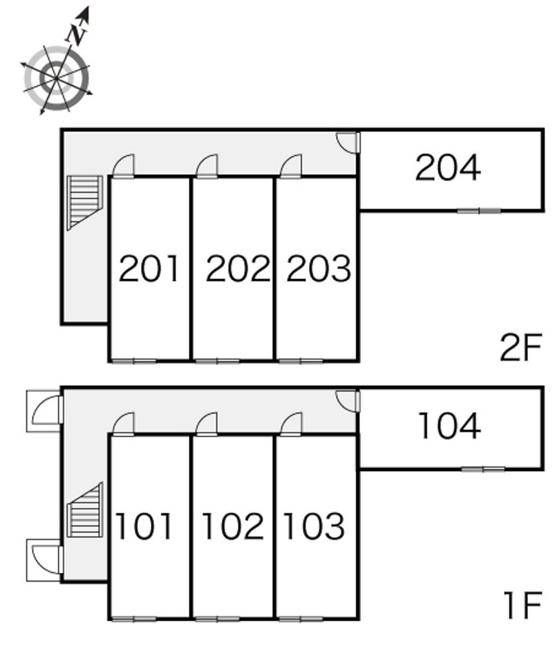 レオパレスシャルマンⅡ 間取配置図