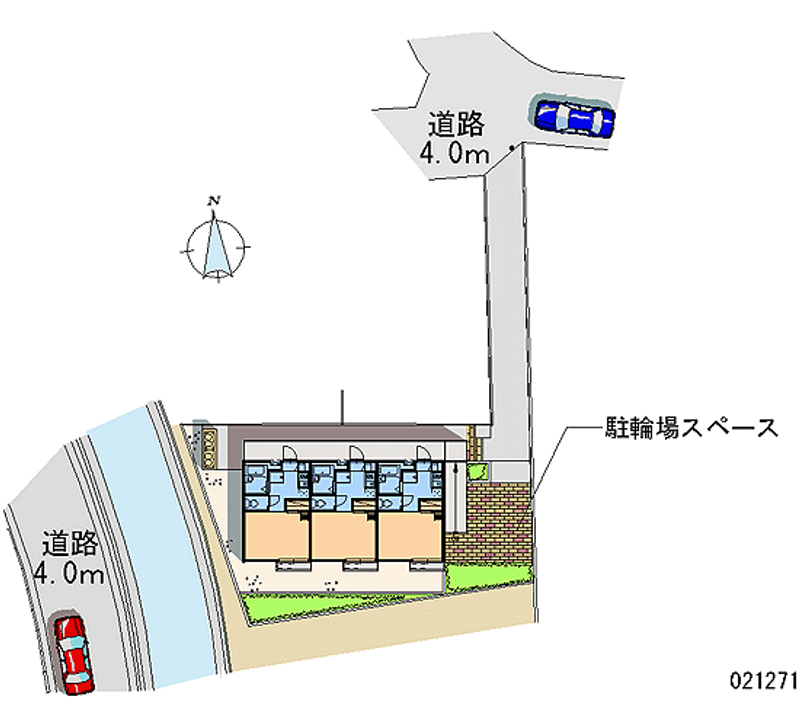 レオパレスブルーヴェイル 区画図