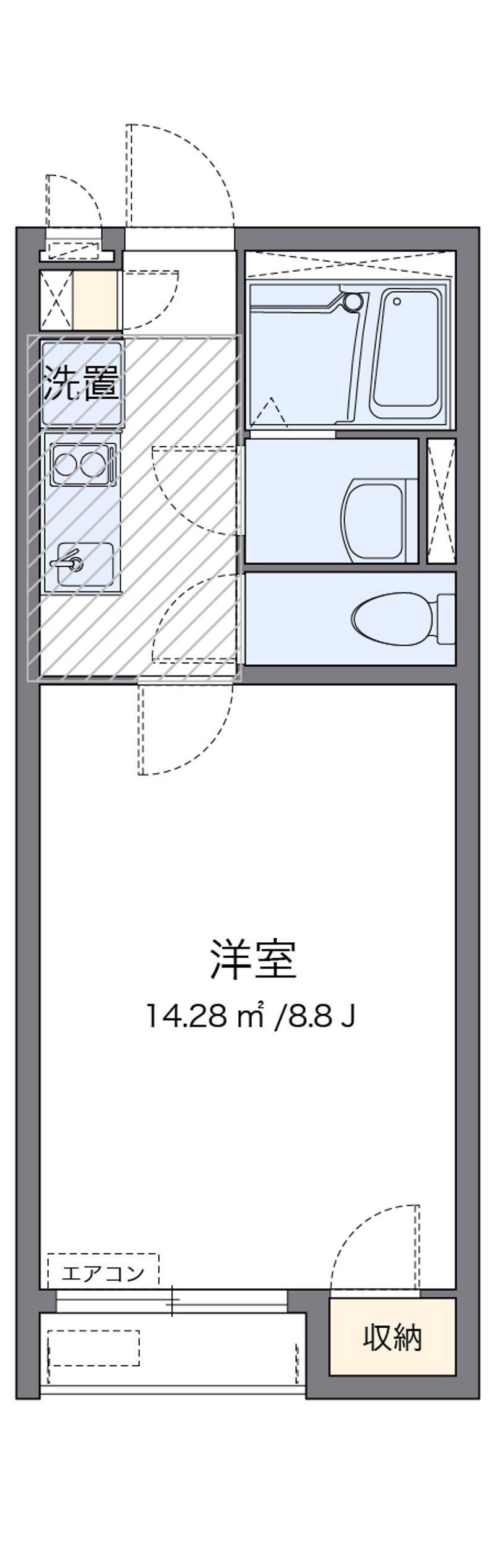 クレイノ蔵 間取図