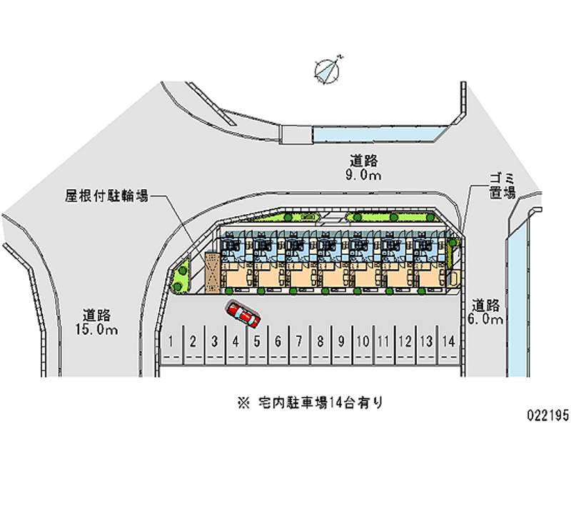 レオパレスボニータ 月極駐車場