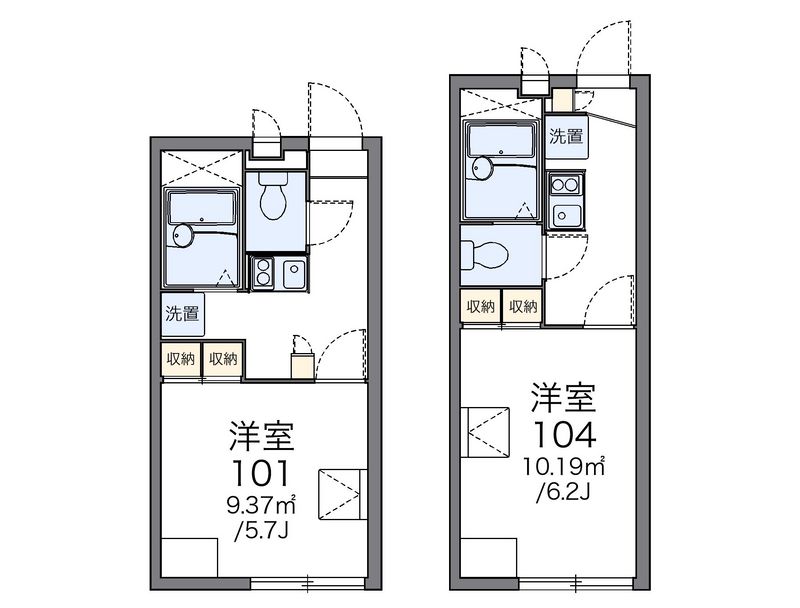 レオパレスパストラル 間取図