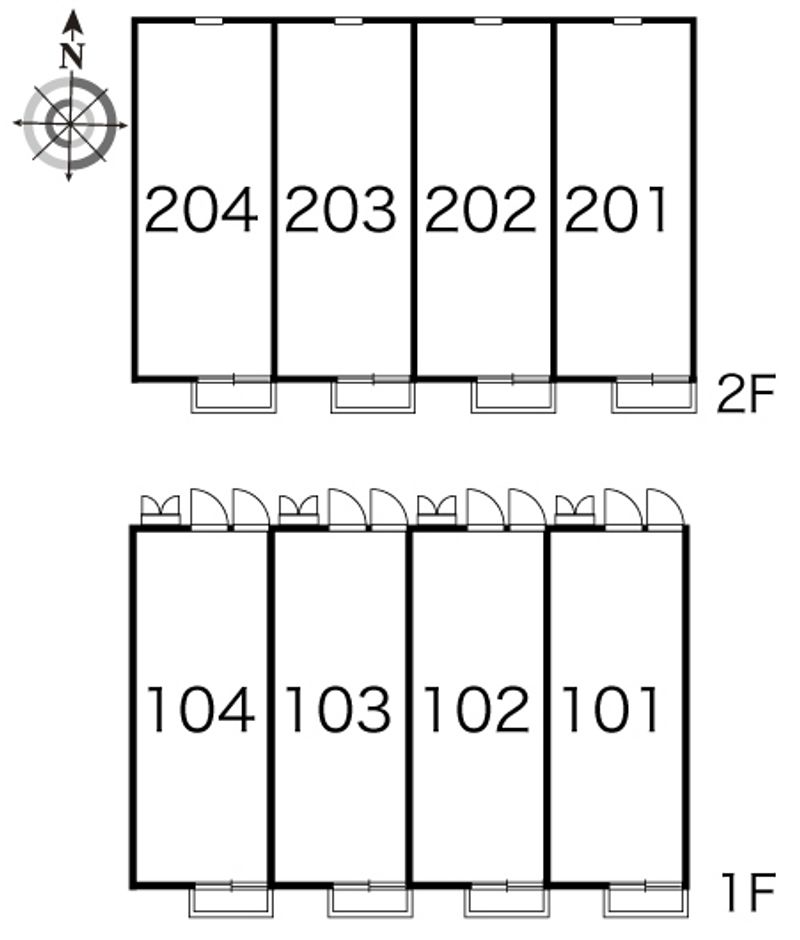レオパレスグリーンパレス 間取り配置図