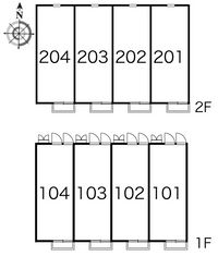 レオパレスグリーンパレス 間取り配置図