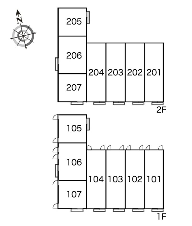 レオパレス大森 間取配置図