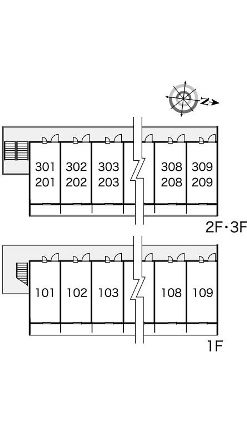 レオパレスクエスト　Ｋ 間取配置図