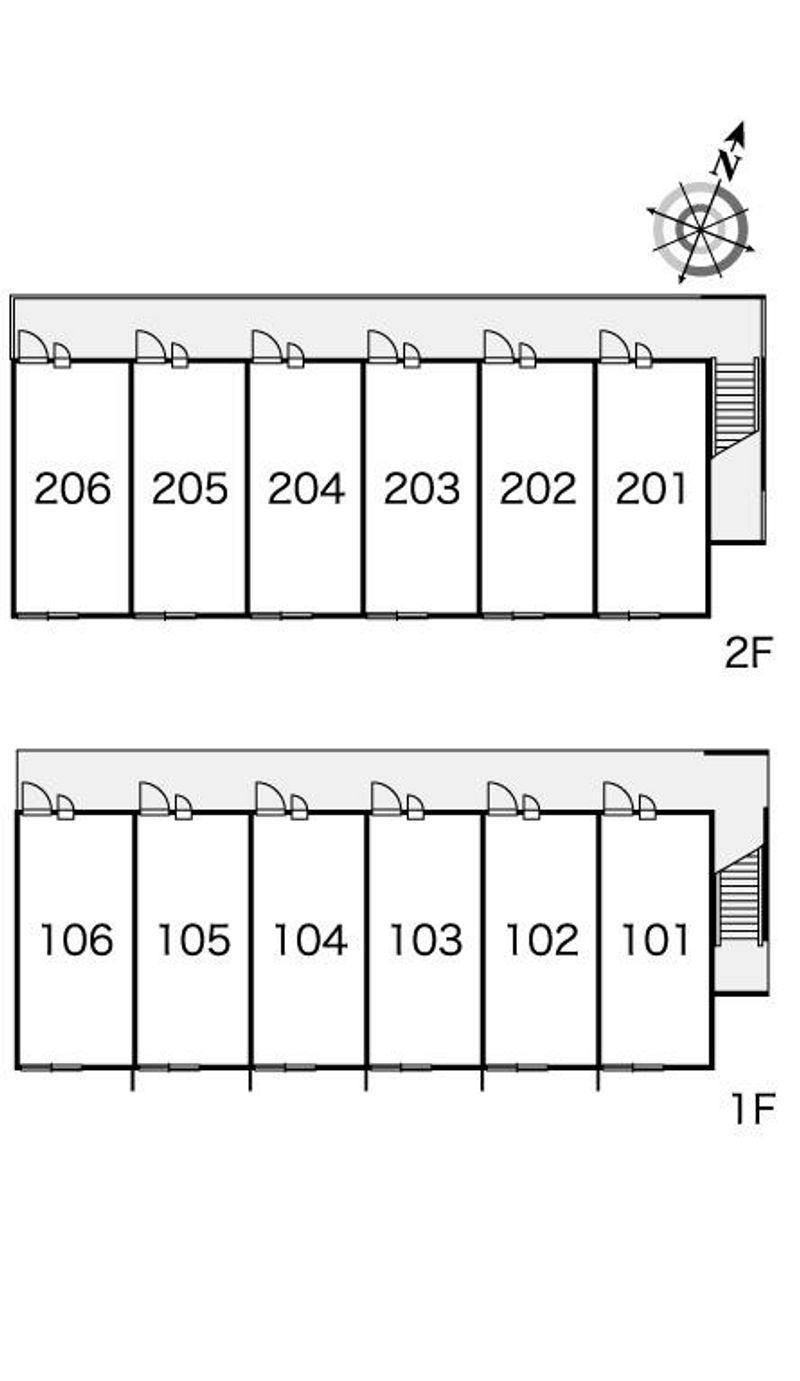 レオパレスアヴィニヨン 間取配置図