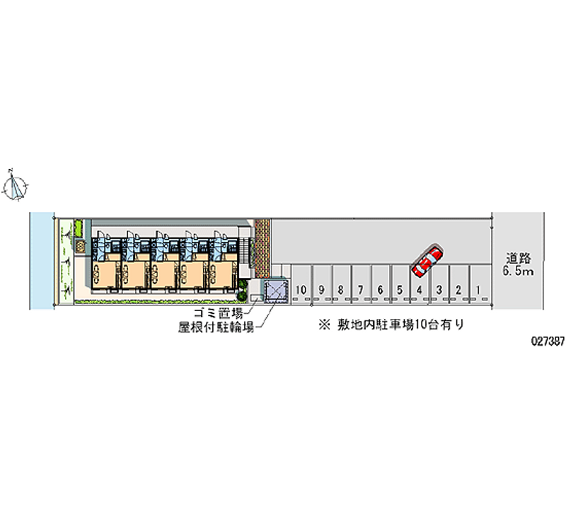 27387月租停車場