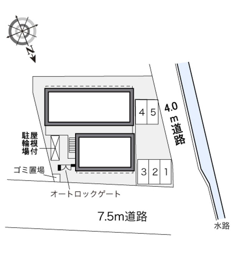 レオパレスハピネスＮＡＷＡＴＥ 配置図
