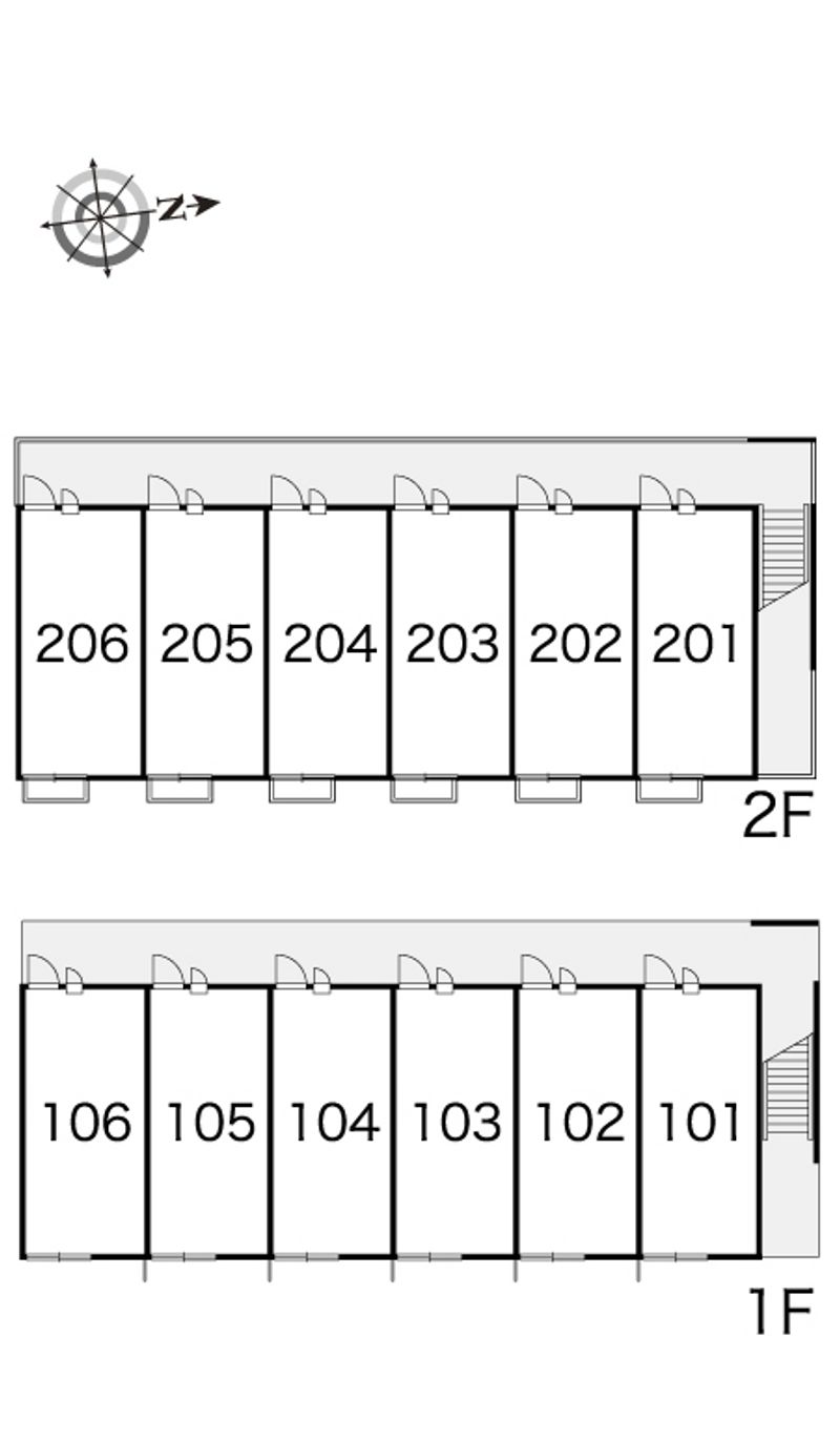 レオパレスオーガスト 間取り配置図