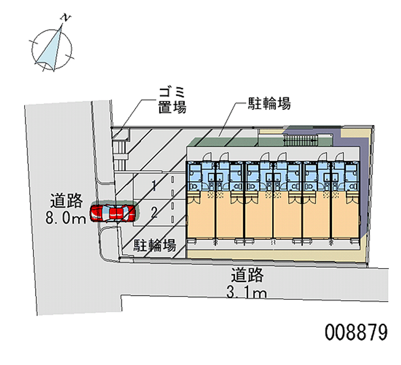 レオパレス天城 区画図