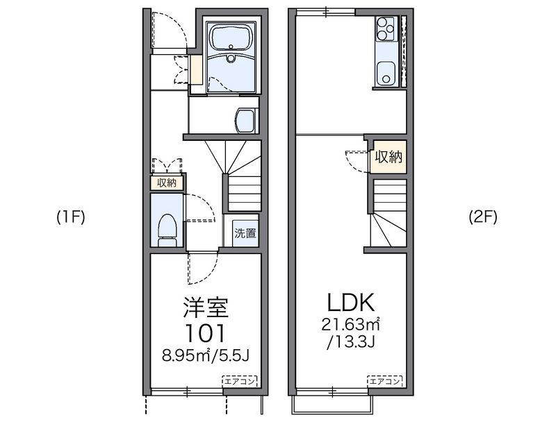 レオネクストタビィ 間取図
