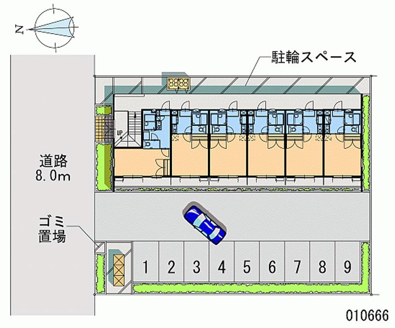 レオパレスプランドール 月極駐車場