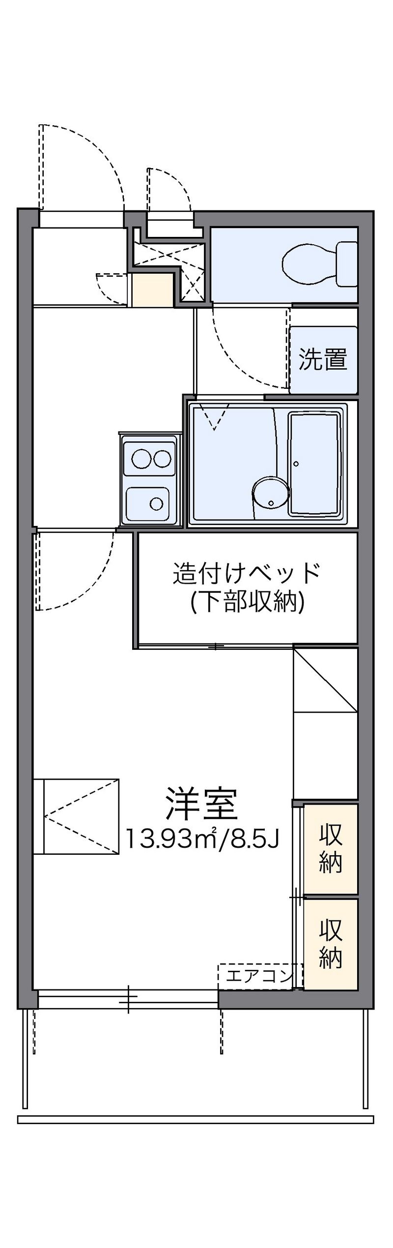 レオパレスＭ 間取図