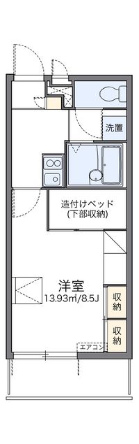 レオパレスＭ 間取り図