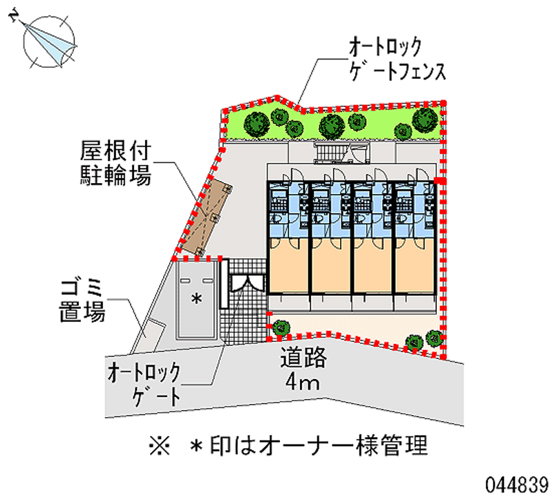 レオパレスオリエンタル 区画図