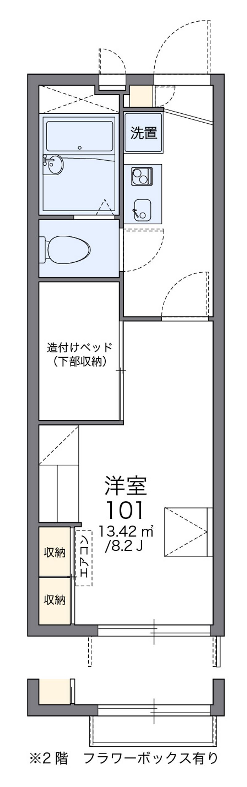 レオパレスＫ　ひかり 間取図
