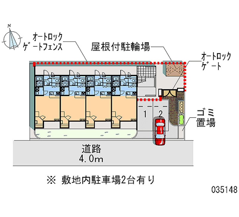 レオパレス照ヶ丘 区画図