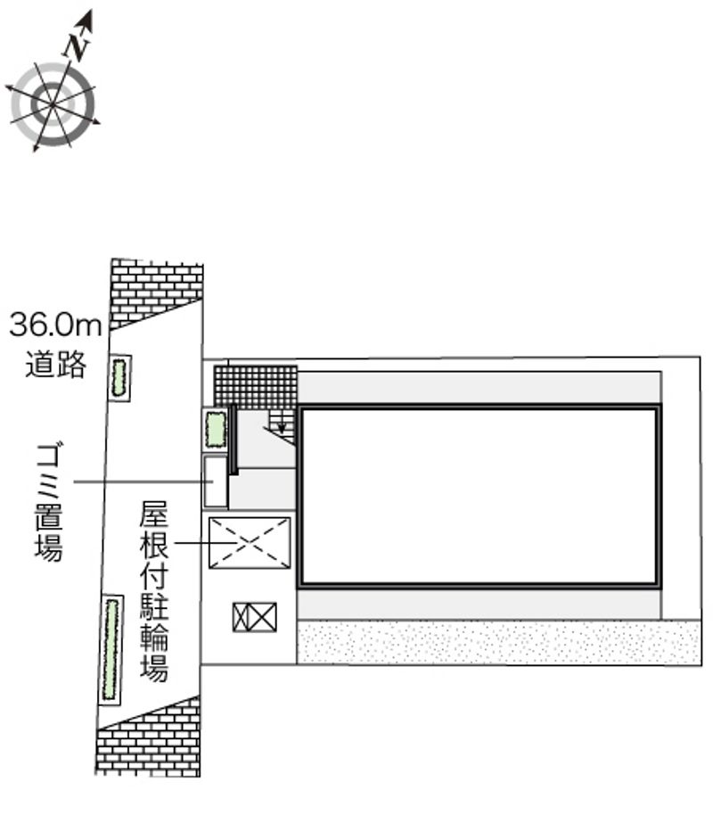 レオパレスＦＲＩＥＮＤＬＹ 配置図