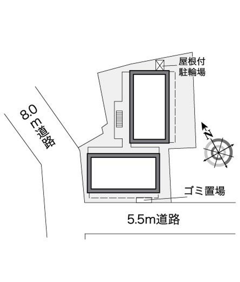 レオパレス柏の丘 配置図