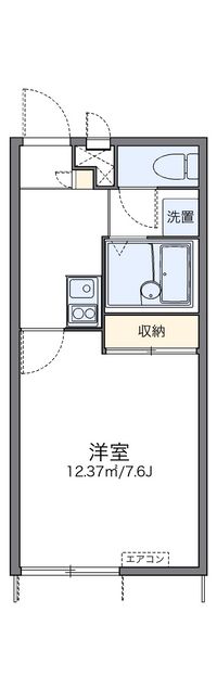 レオパレス上前ハイツ　Ｋ 間取り図