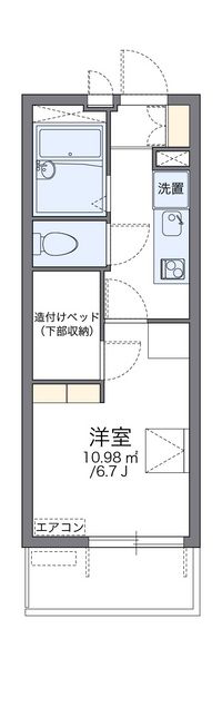 レオパレスプリオール東山Ⅲ 間取り図