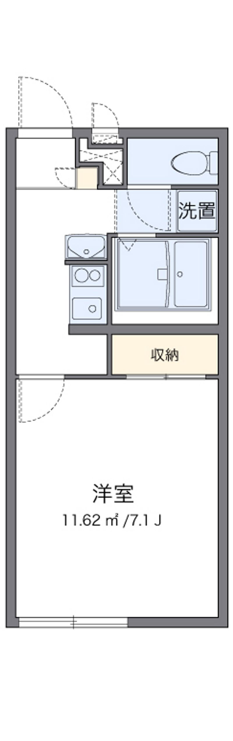 レオパレスハロー　ハッシー 間取図