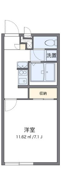 レオパレスハロー　ハッシー 間取り図