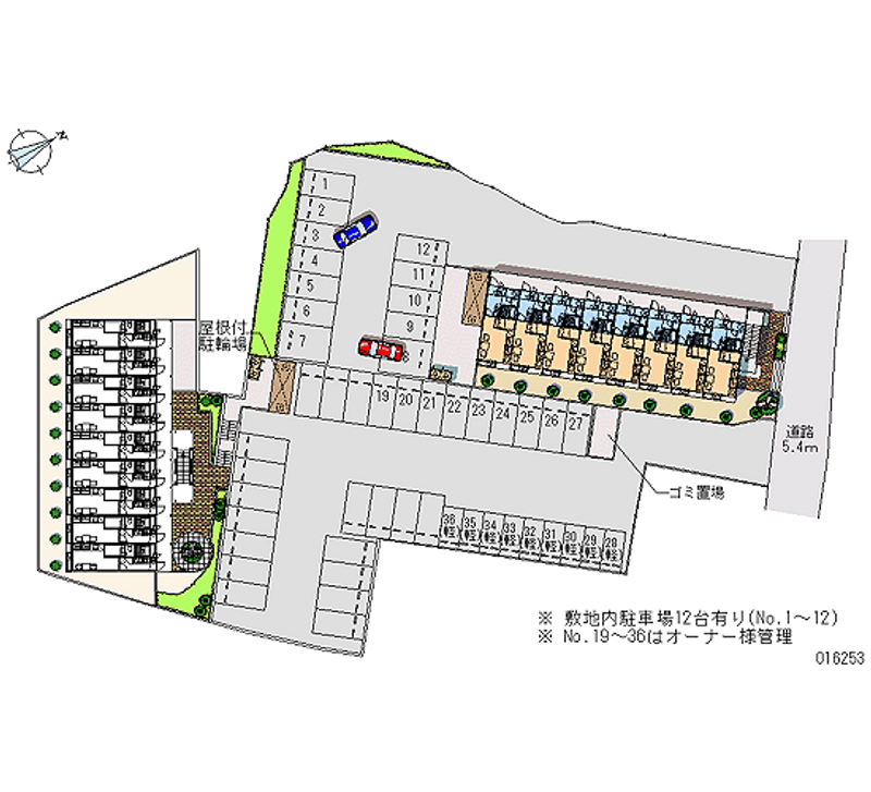 16253 bãi đậu xe hàng tháng