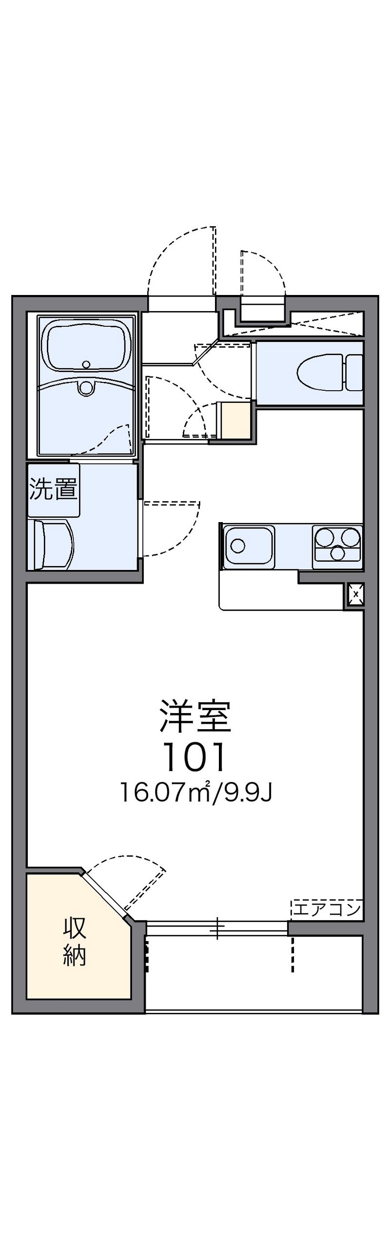レオネクストツインクルしだみＡ 間取図