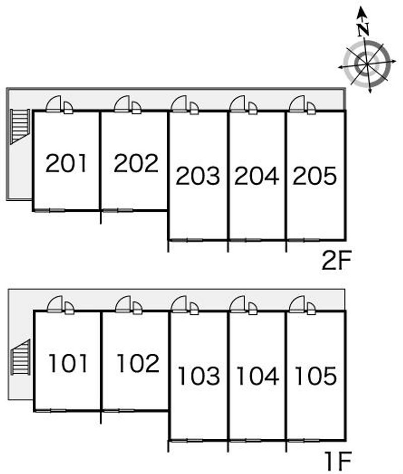 レオパレス信濃 間取配置図