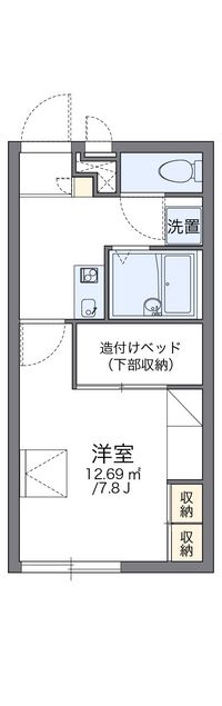 レオパレスルーキス 間取り図