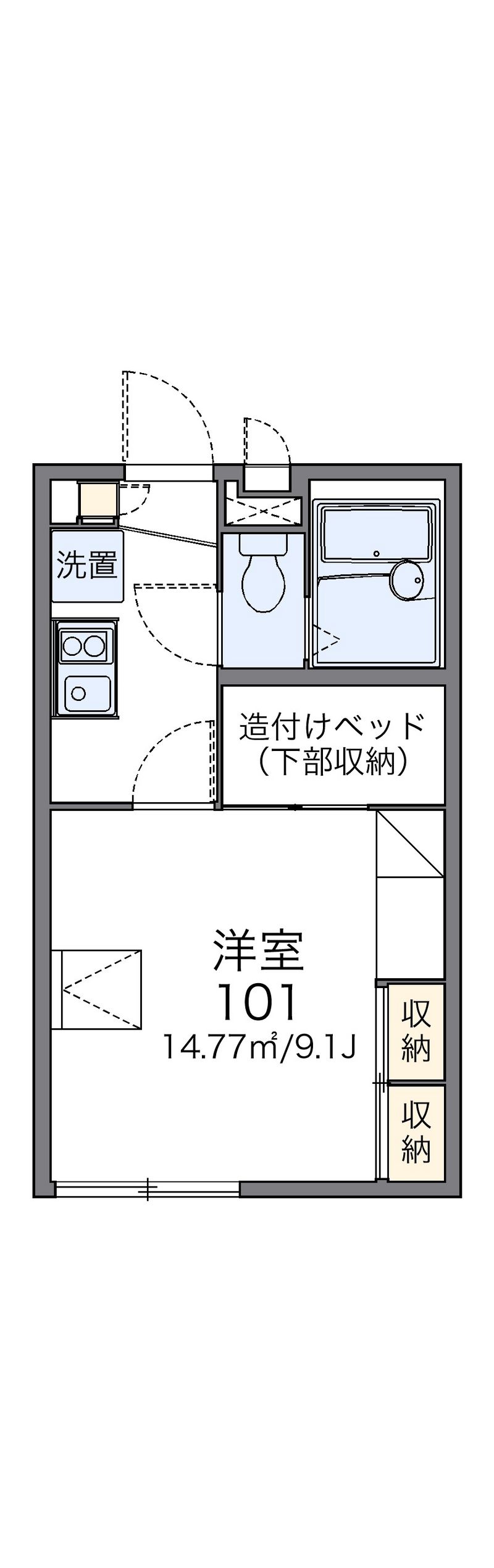 レオパレスレスポワール 間取図