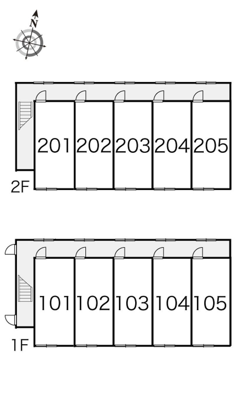 レオパレスはい　ろーど 間取配置図