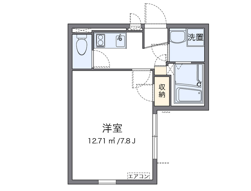 クレイノ壱番館 間取り