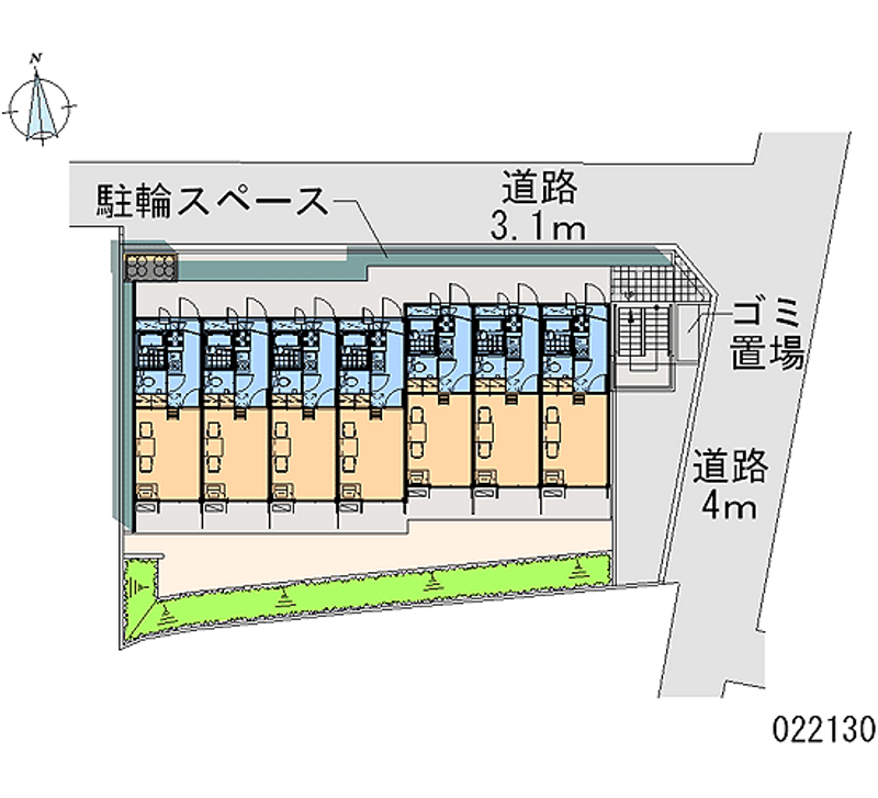 レオパレスＤｒｅａｍＨｉｌｌｓ 区画図