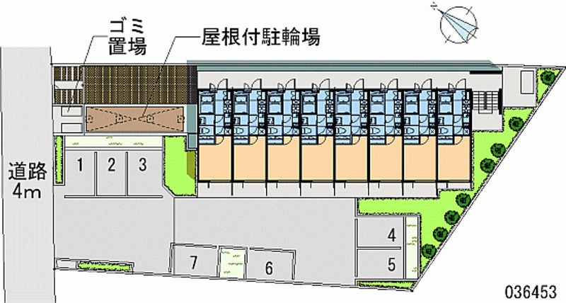 レオパレスＳＨＩＢＩＲＡＫＩ 区画図