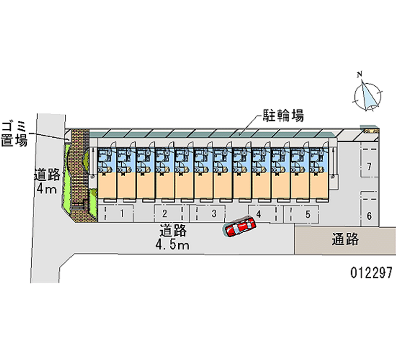 レオパレス横浜東寺尾壱番館 月極駐車場