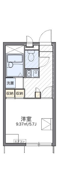 レオパレスサニーサイドＬ 間取り図