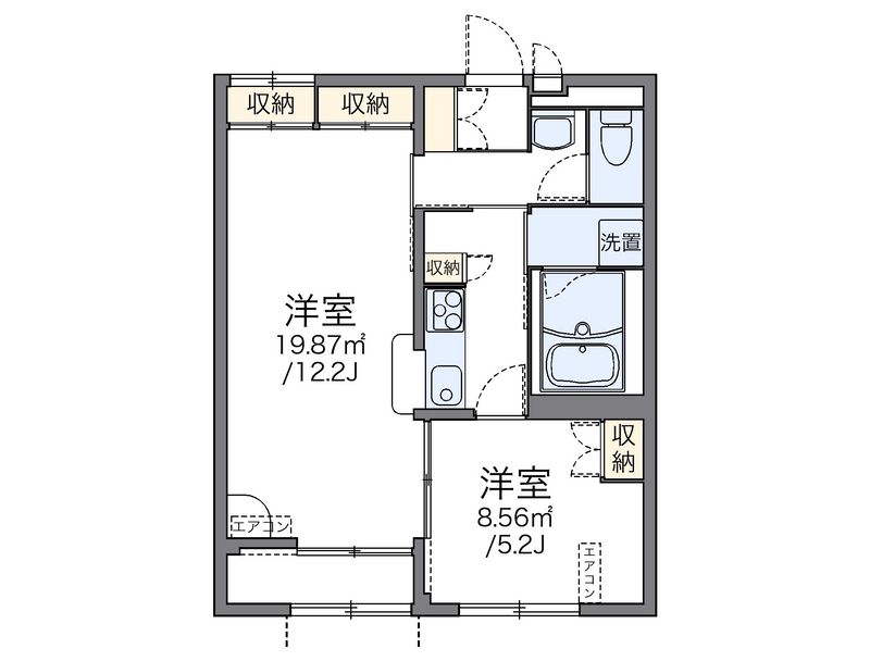 レオパレスアネックスⅢ 間取図