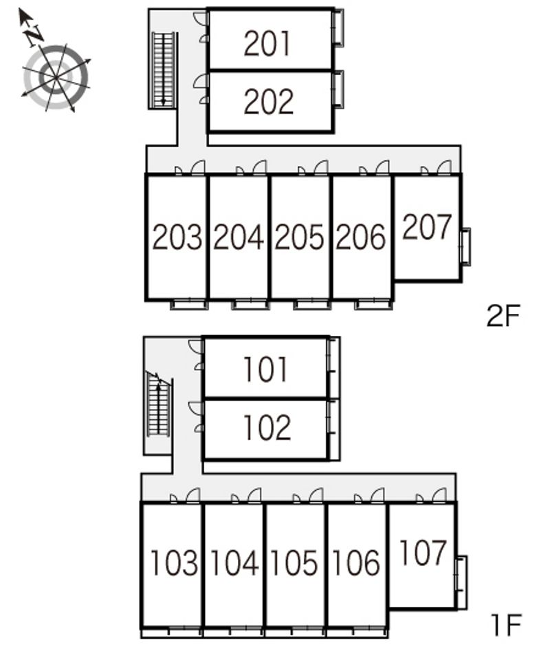 レオパレスモンテ　シャンス 間取配置図