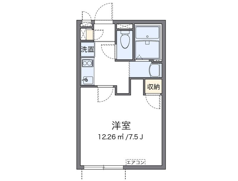 クレイノ沙羅 間取図