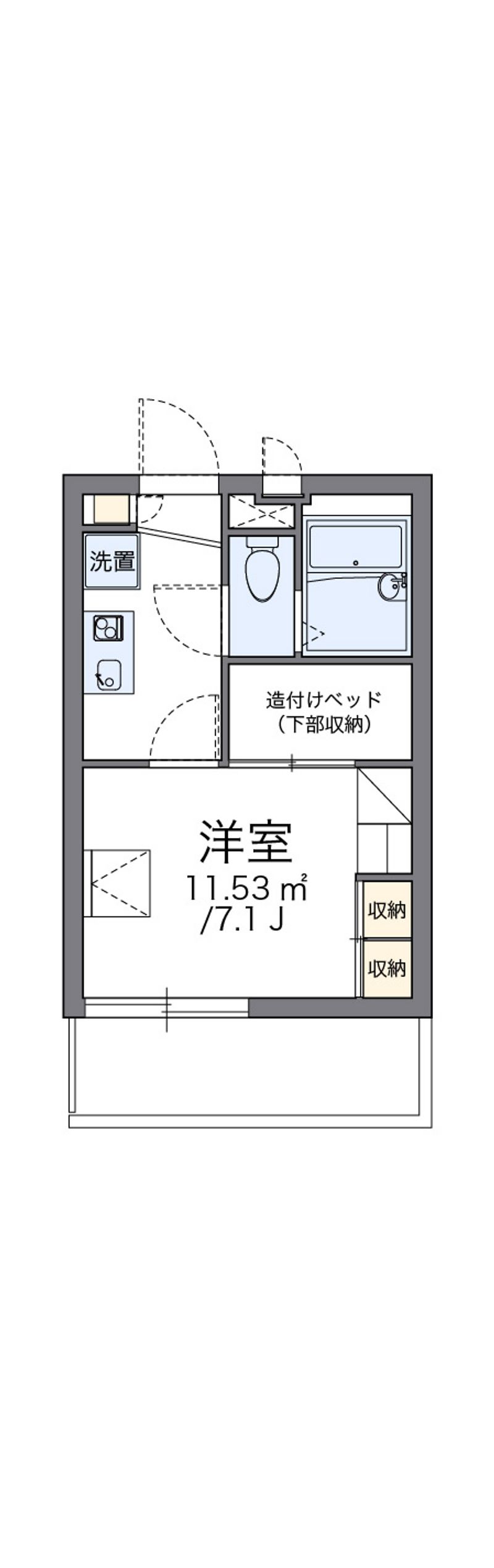 レオパレスＳ　Ｋ 間取図