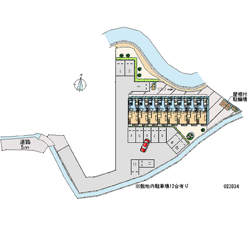 レオパレス桧沢 月極駐車場