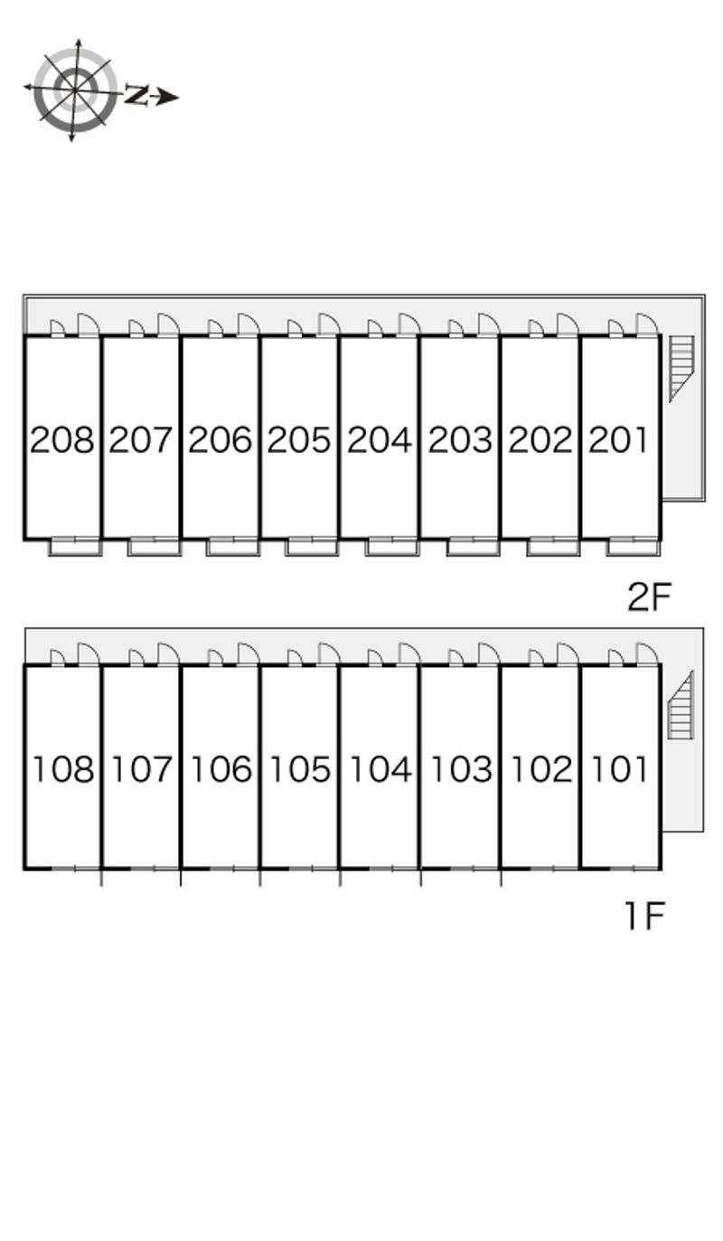 レオパレスジュネス 間取り配置図